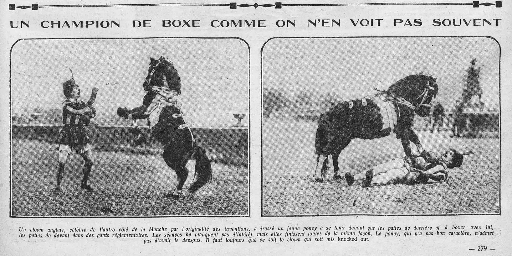 Le Petit journal illustré 1925 06 14 art 03 le poney boxeur 3