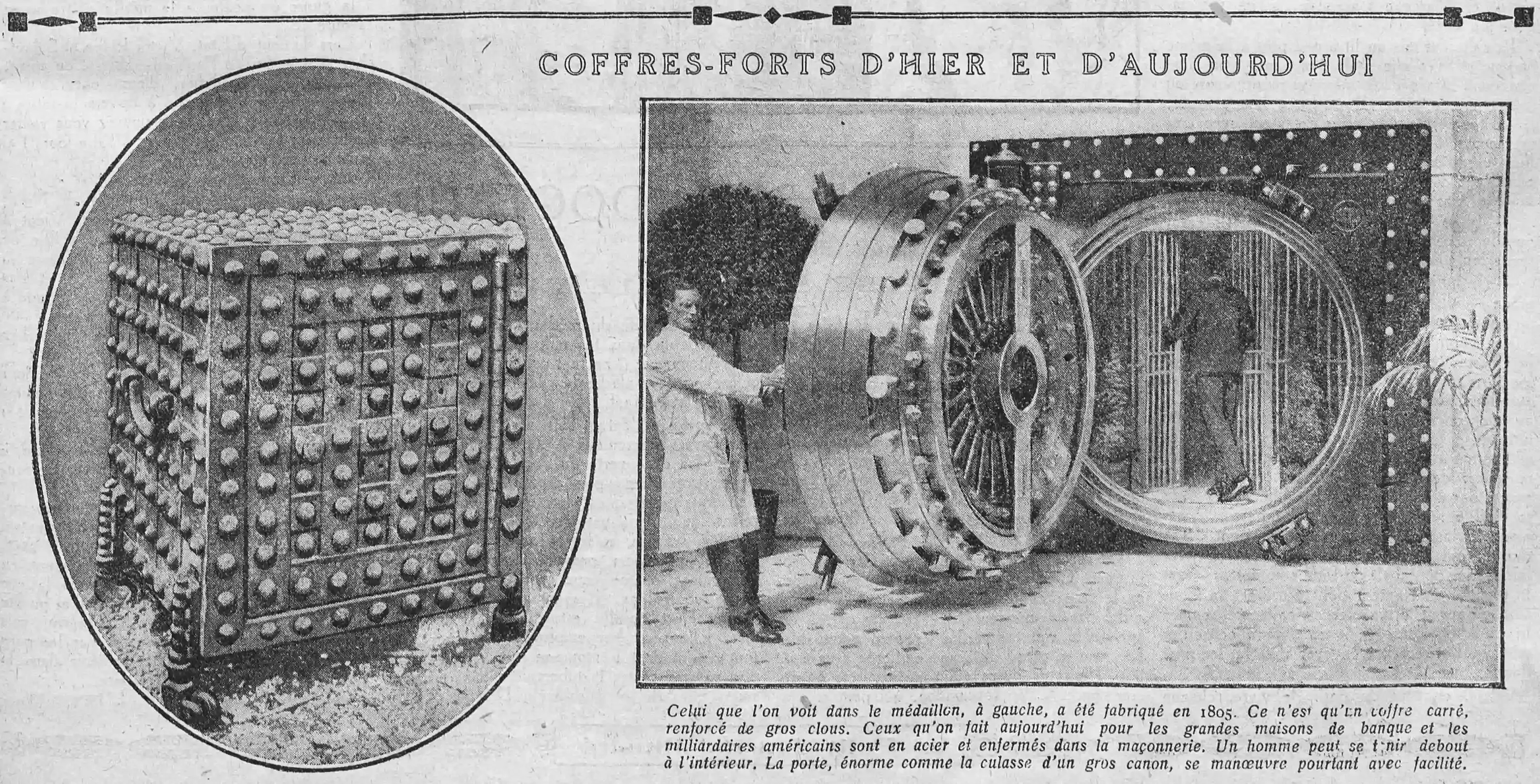 Le Petit journal illustré 1925 06 21 art 03 coffres forts dhier et daujourdhui 3