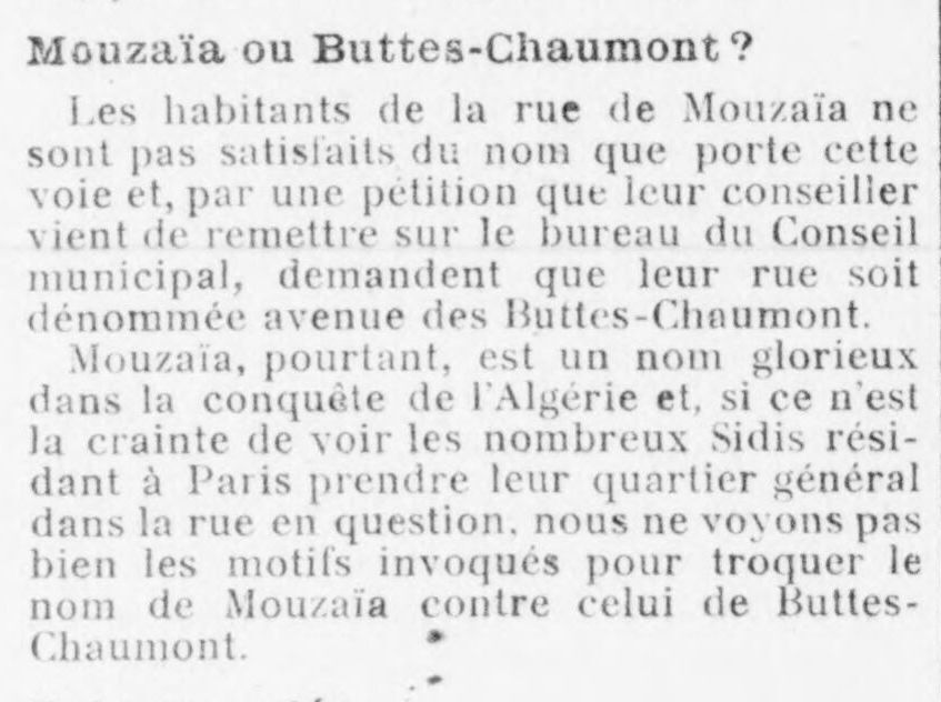 Le Funi 1925 07 05 Mouzaïa ou Buttes-Chaumont