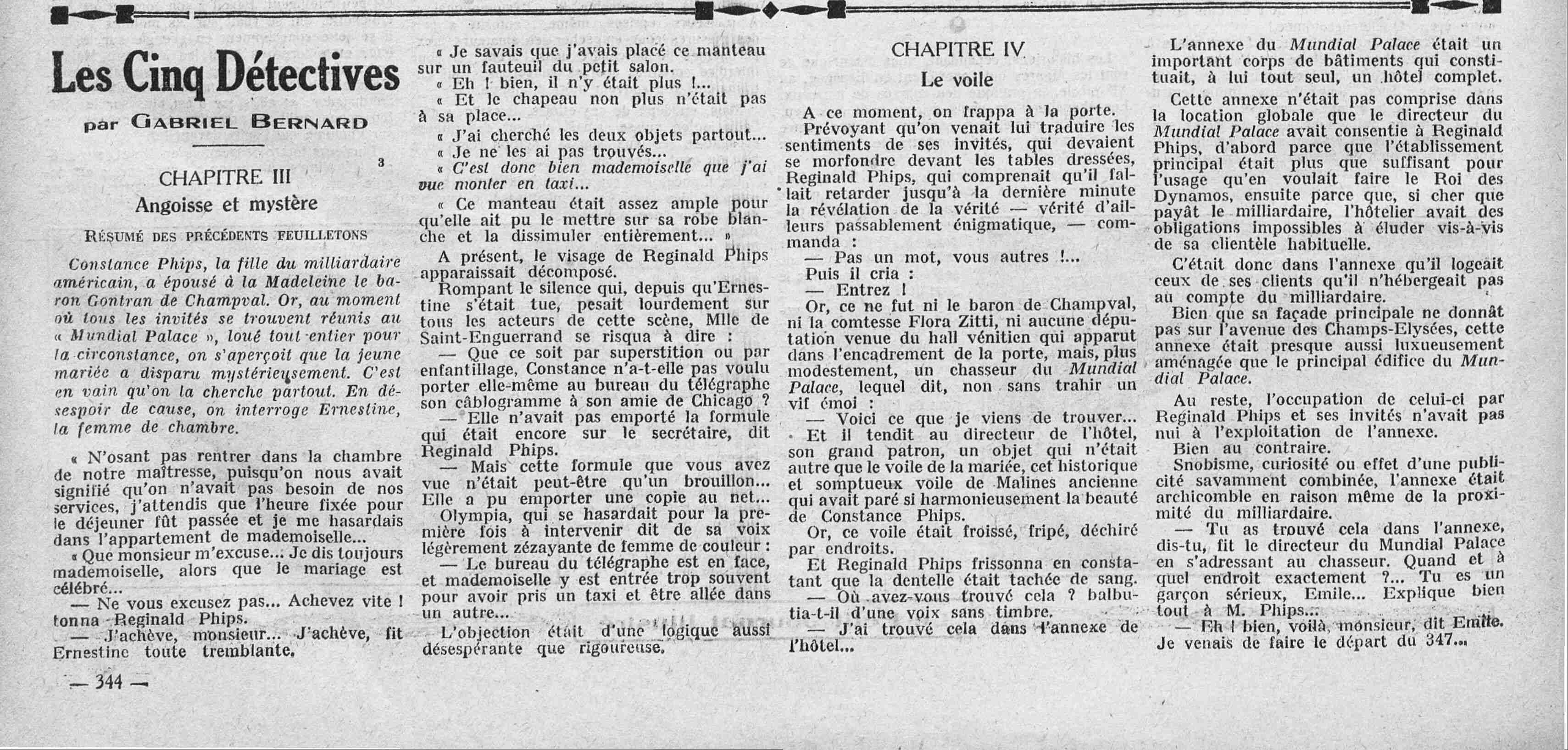 Le Petit journal illustré 1925 07 19 les cinq détectives  suite-01 