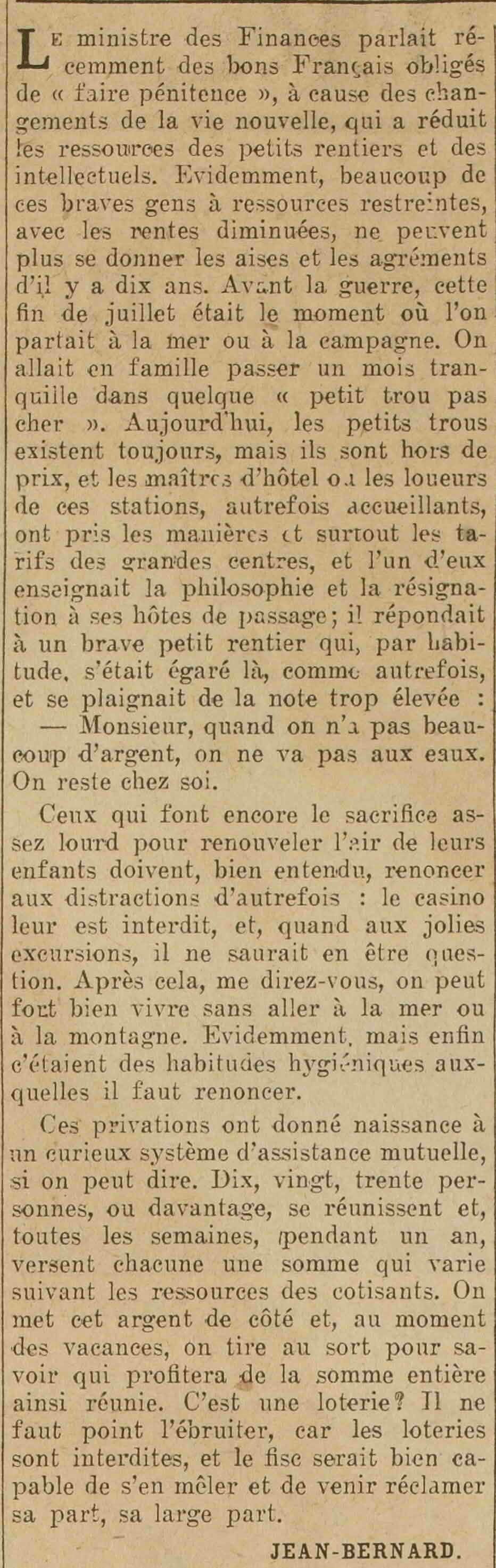 Excelsior 1925 07 26 art 02 Deprivation has given rise to a curious system 