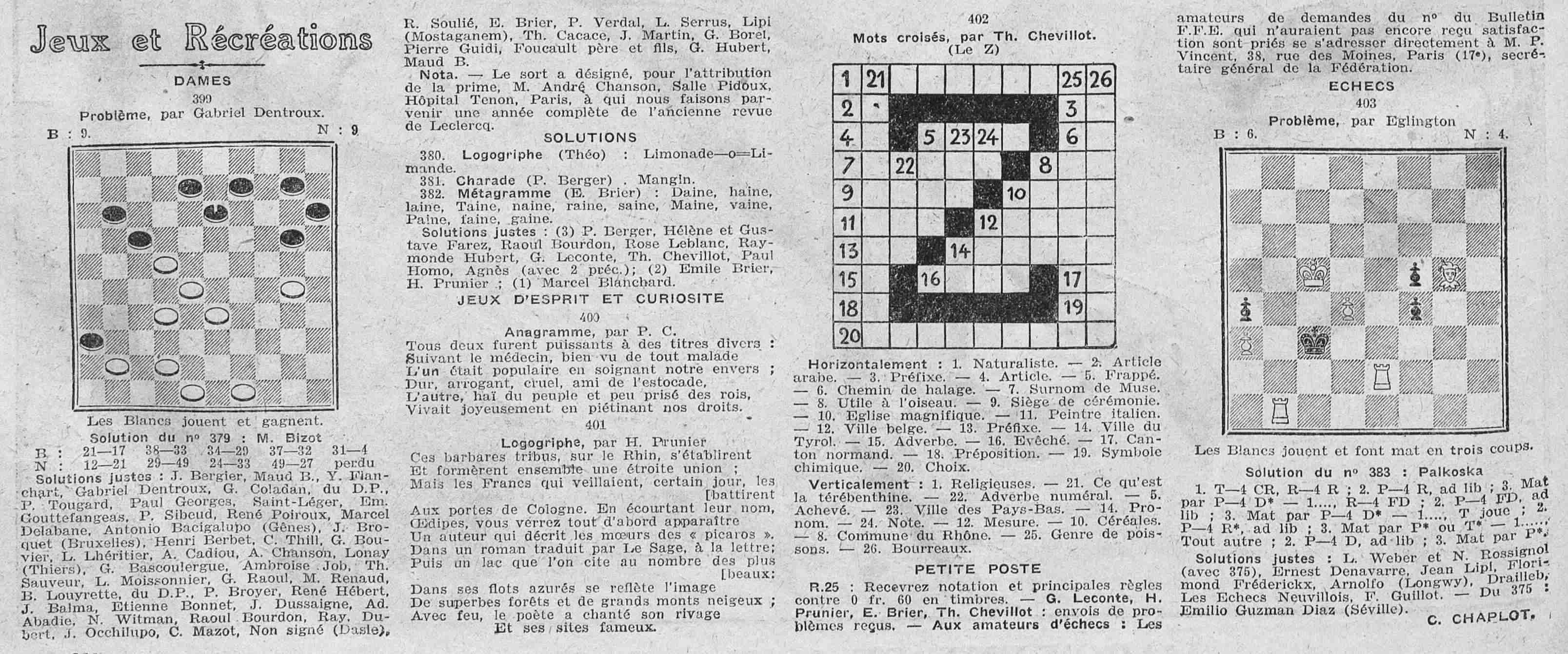 Le Petit journal illustré 1925 07 26 art 02 récréations de La Bignole