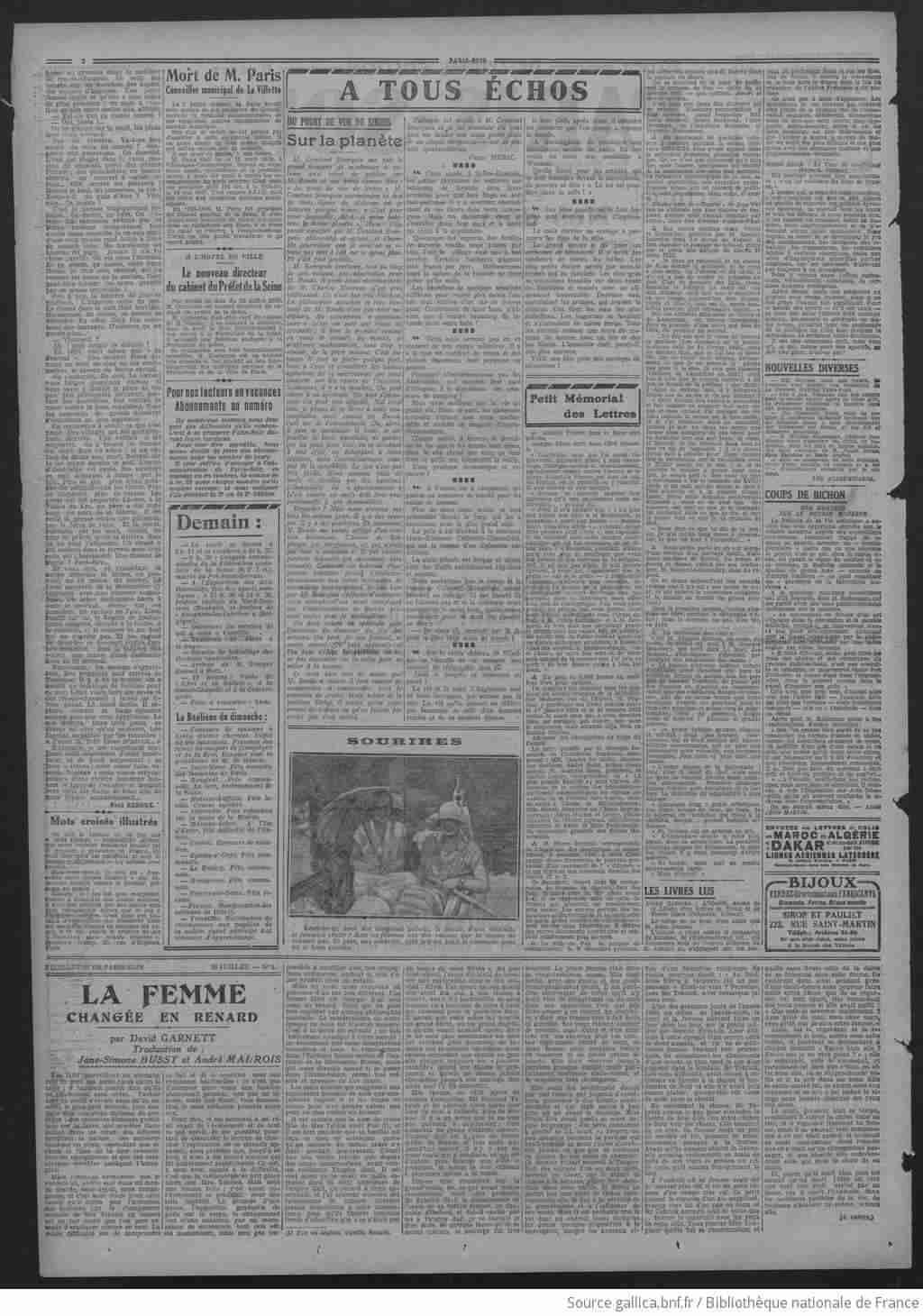 Paris soir 1925 07 26 Page 02 