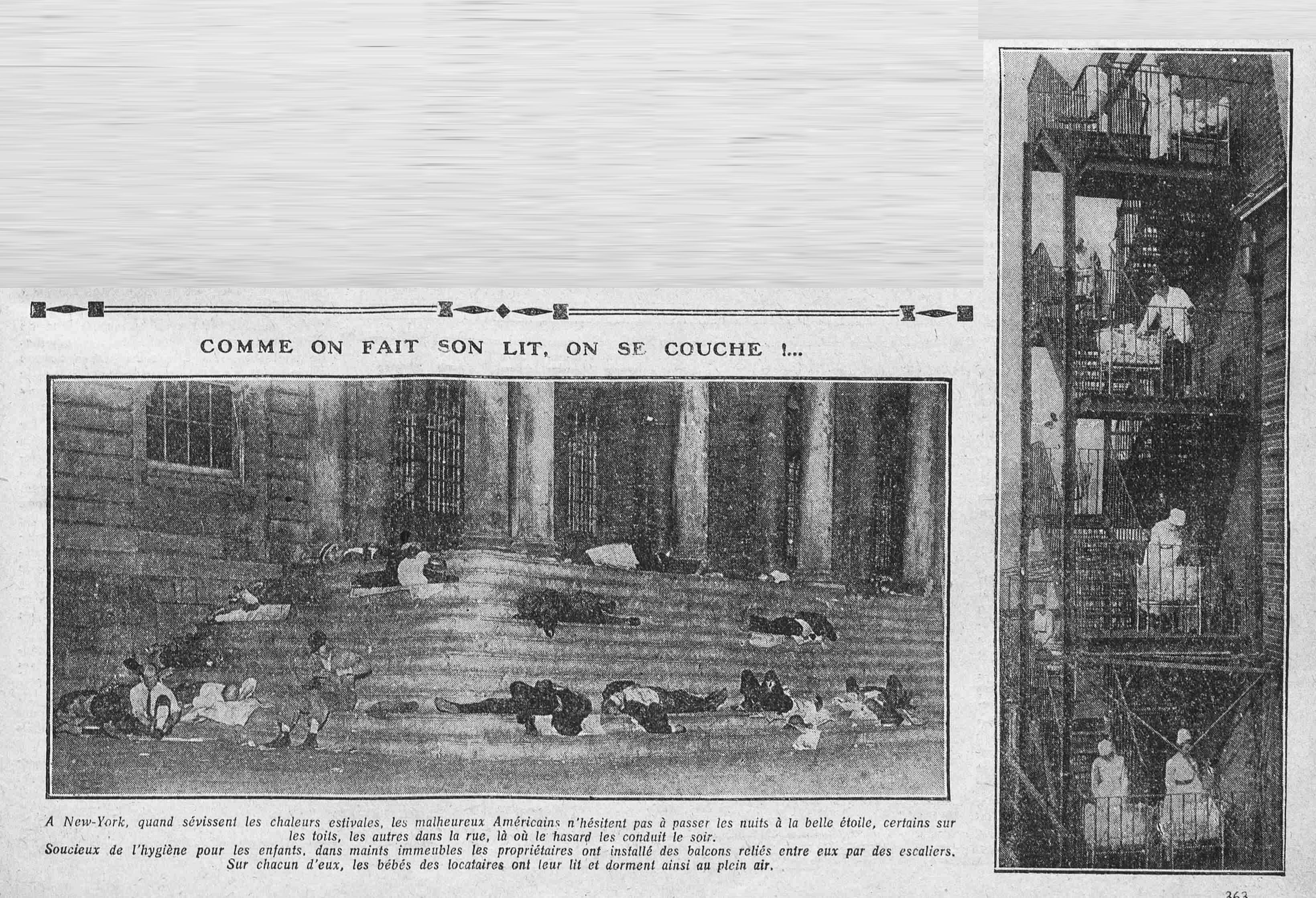 Le Petit journal illustré 1925 08 02 Summer heat is raging in New York