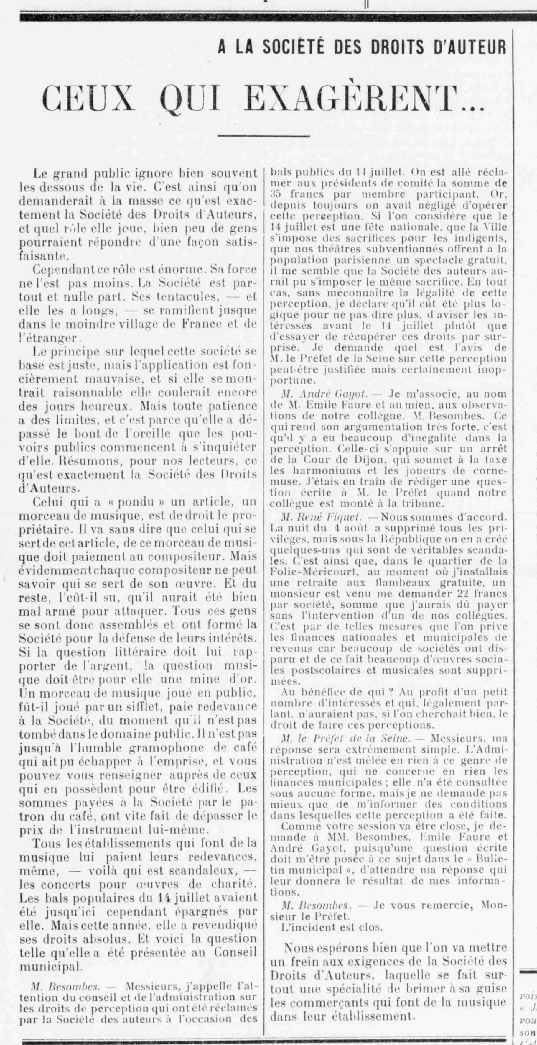 Le Funi 1925 08 16 art 01 ceux qui exagèrent 1