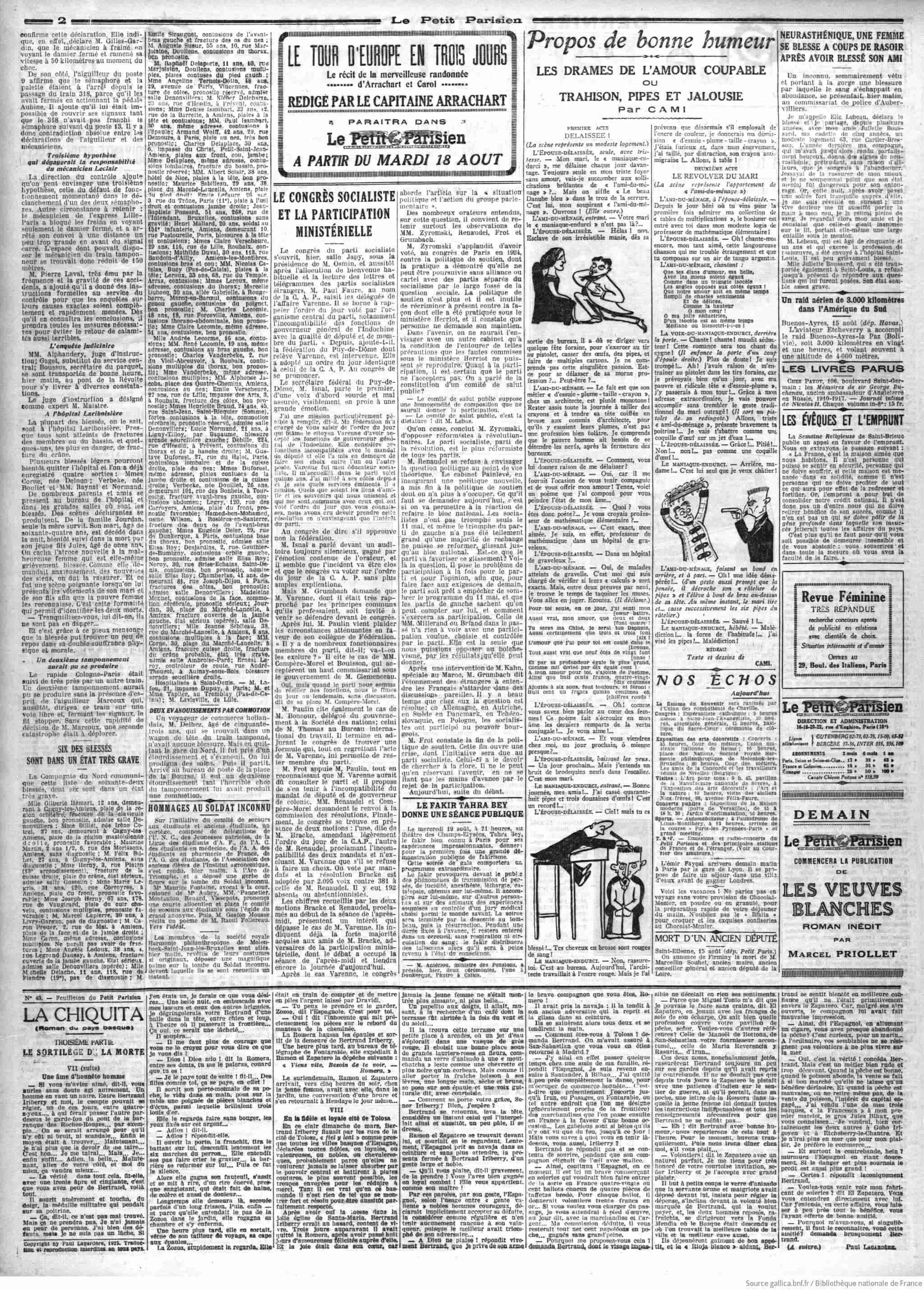 Le Petit Parisien 1925 08 16 Page 02