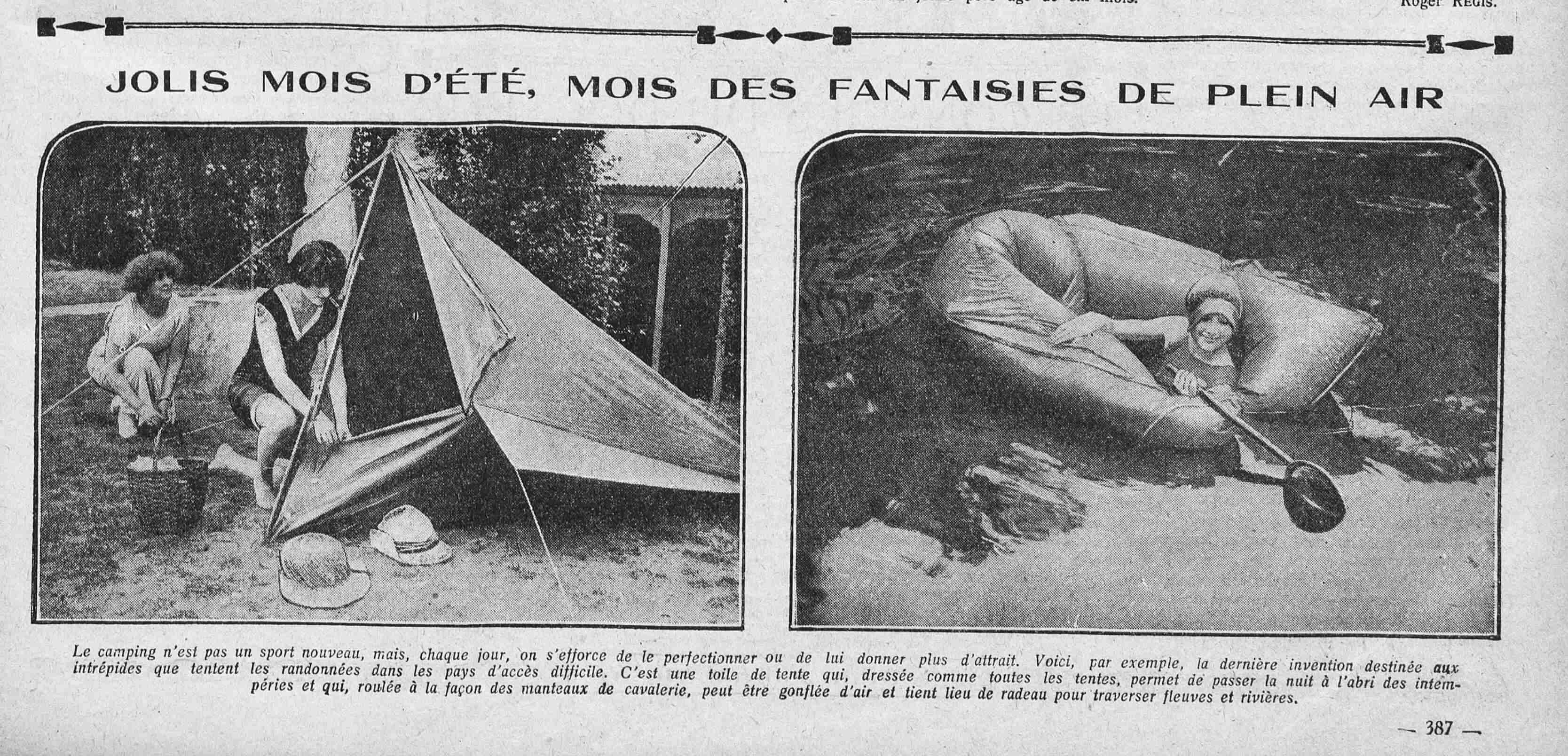 Le Petit journal illustré 1925 08 16 art 03 jolis mois d'été