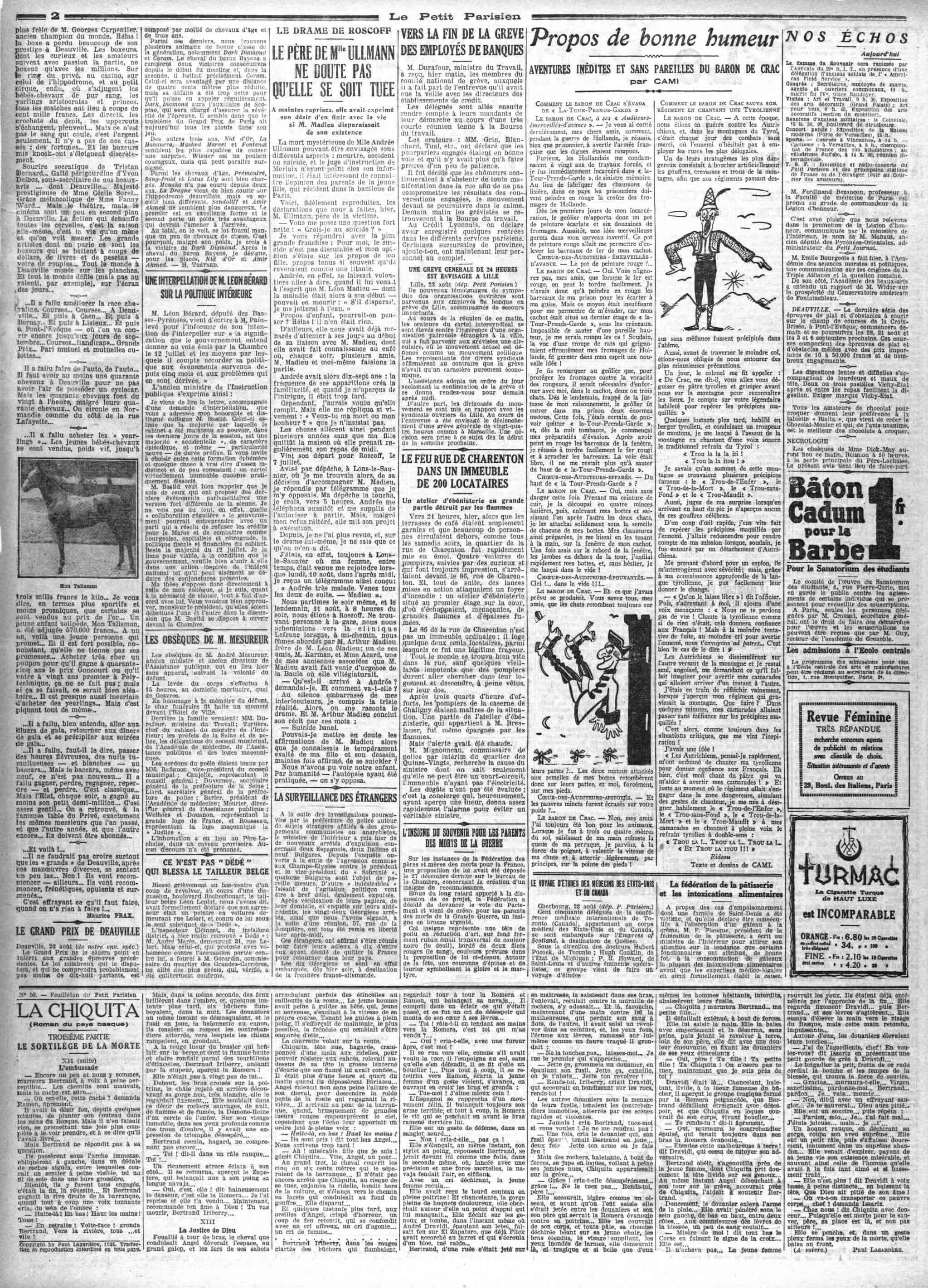 Le Petit Parisien 1925 08 23 Page 02