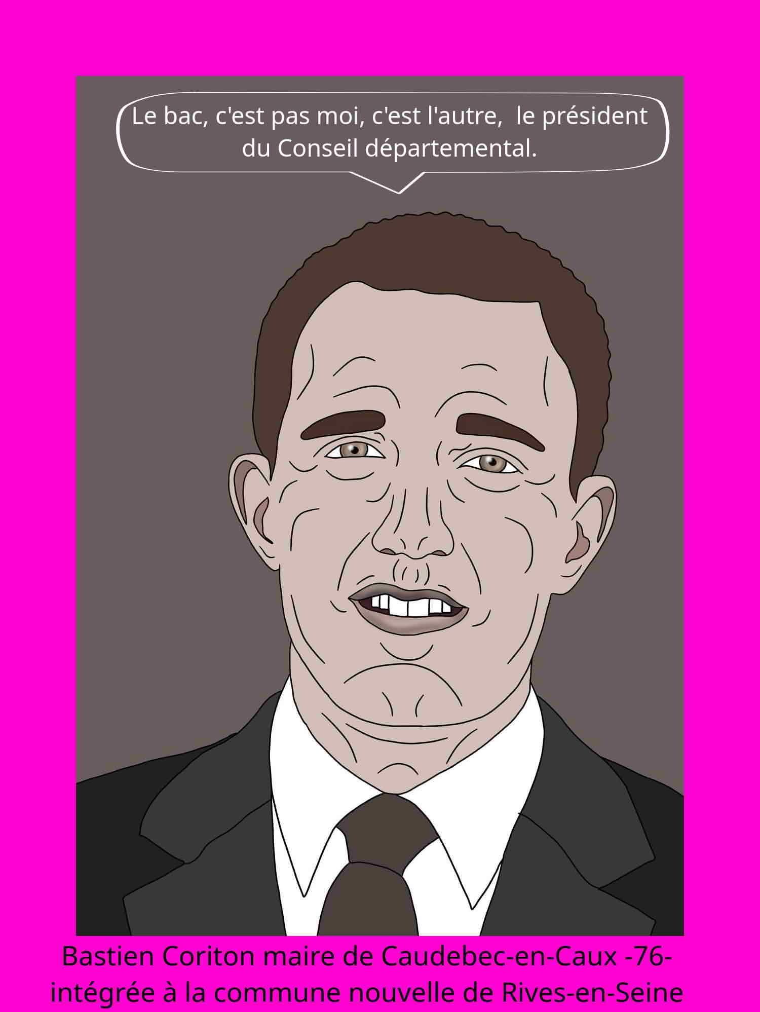 Bastien Coriton maire de Caudebecq en Caux  - Seine-Maritime