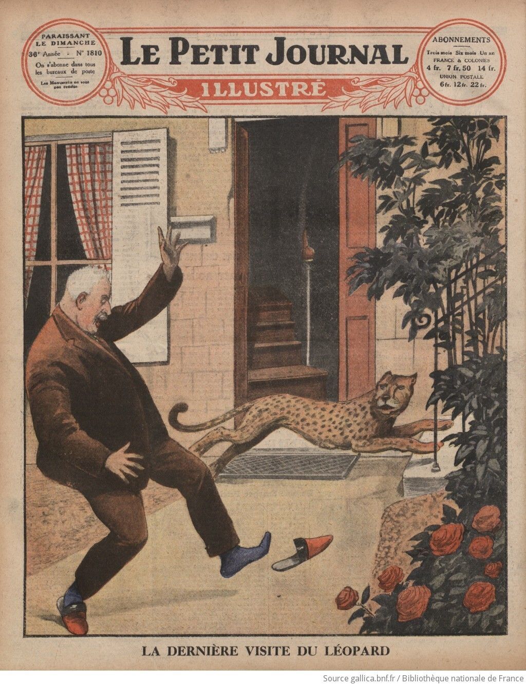 Le Petit journal illustré 1925 08 30 : Page 12 le dernier léopard