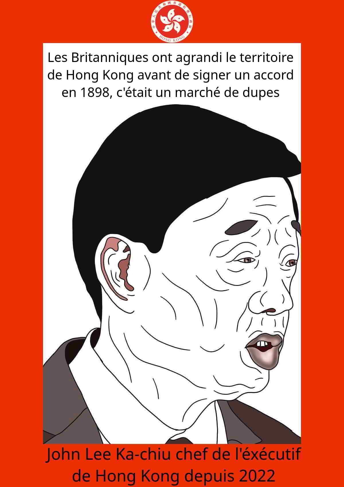 John Lee Ka chiu chef de l'éxécutif de Hong Kong