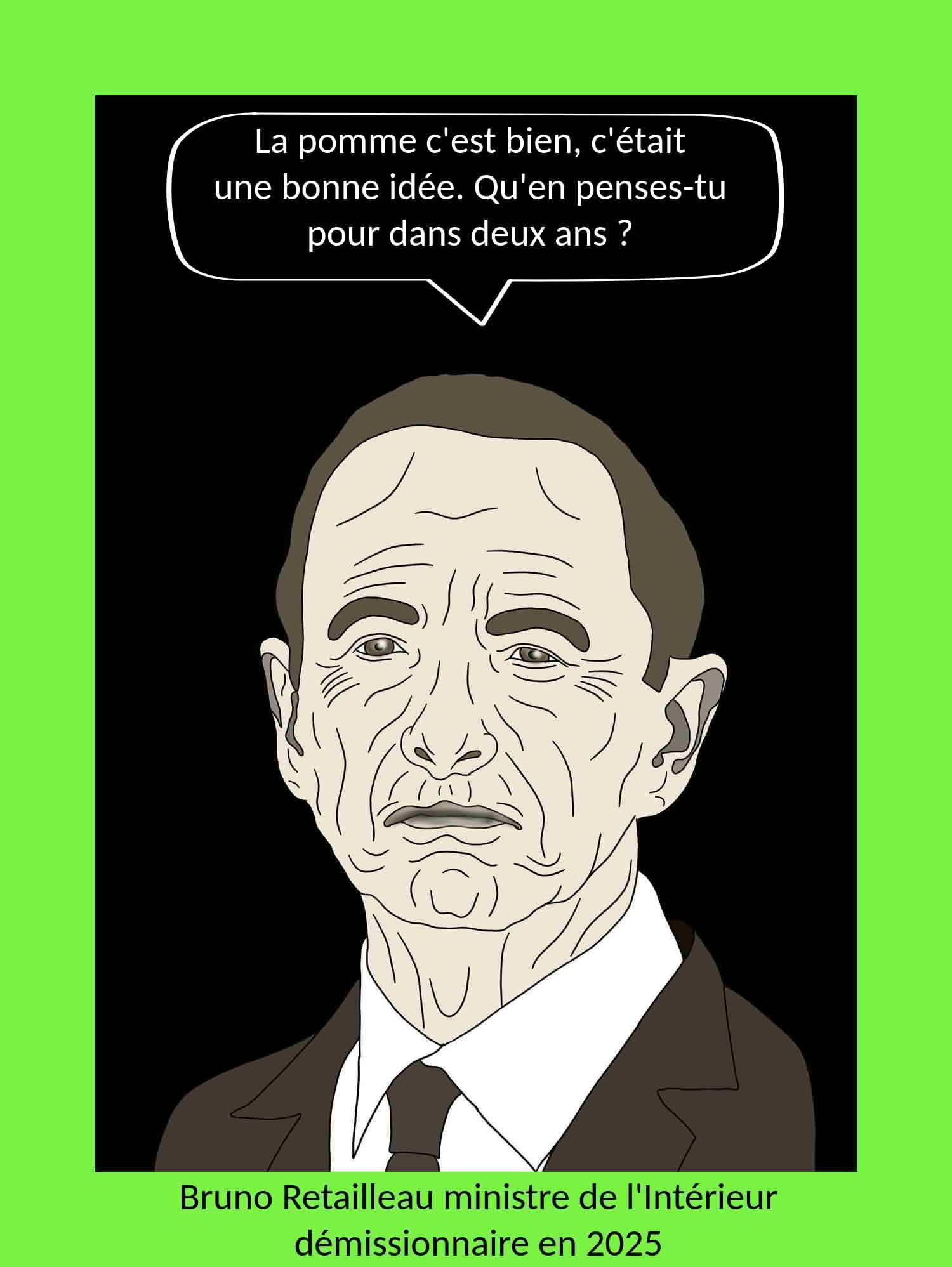 Bruneau Retailleau ministre de l'Intérieur démissionnaire en 2025