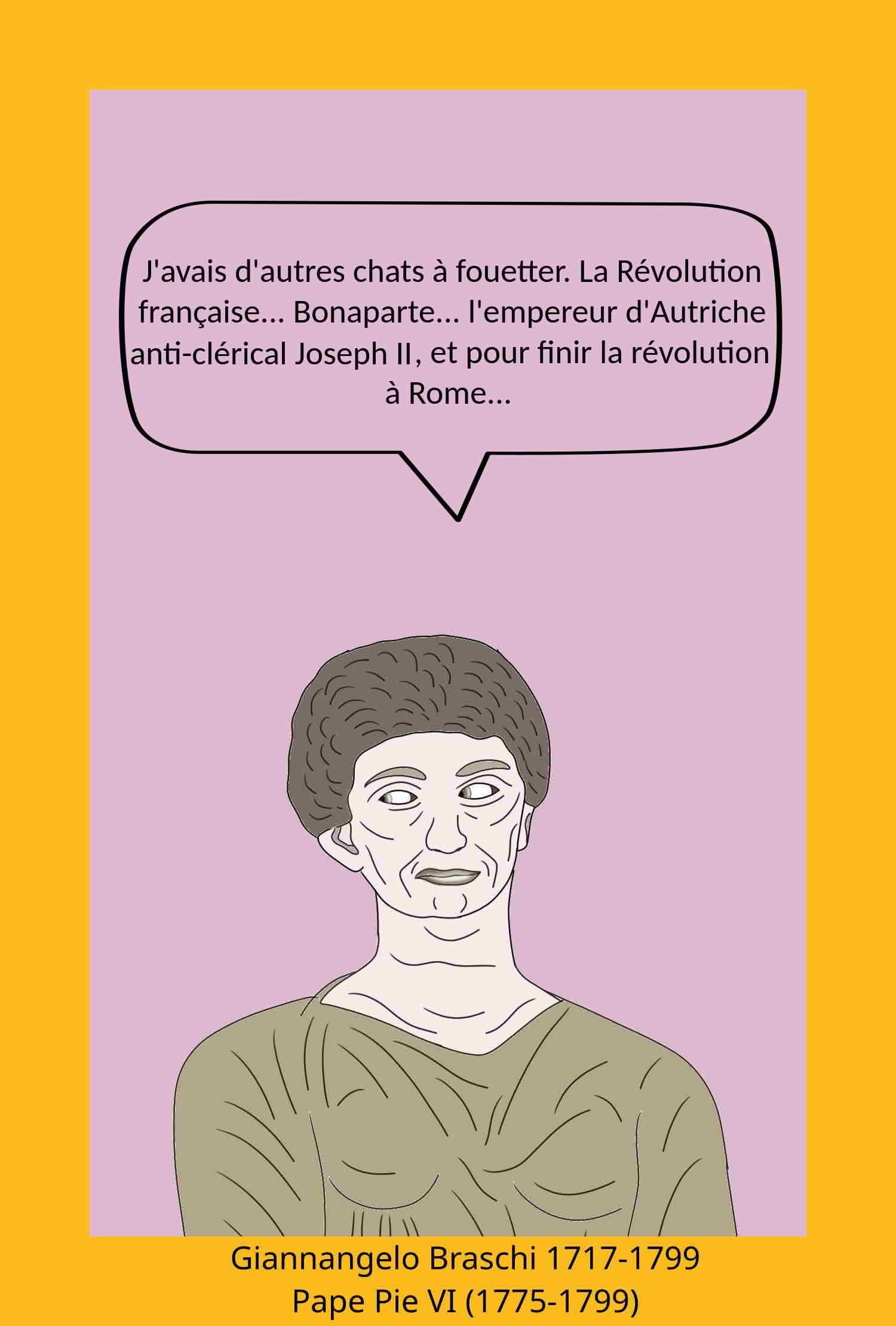 Giannangelo Braschi 1717 1799 Pie VI pape de 1775 à 1799