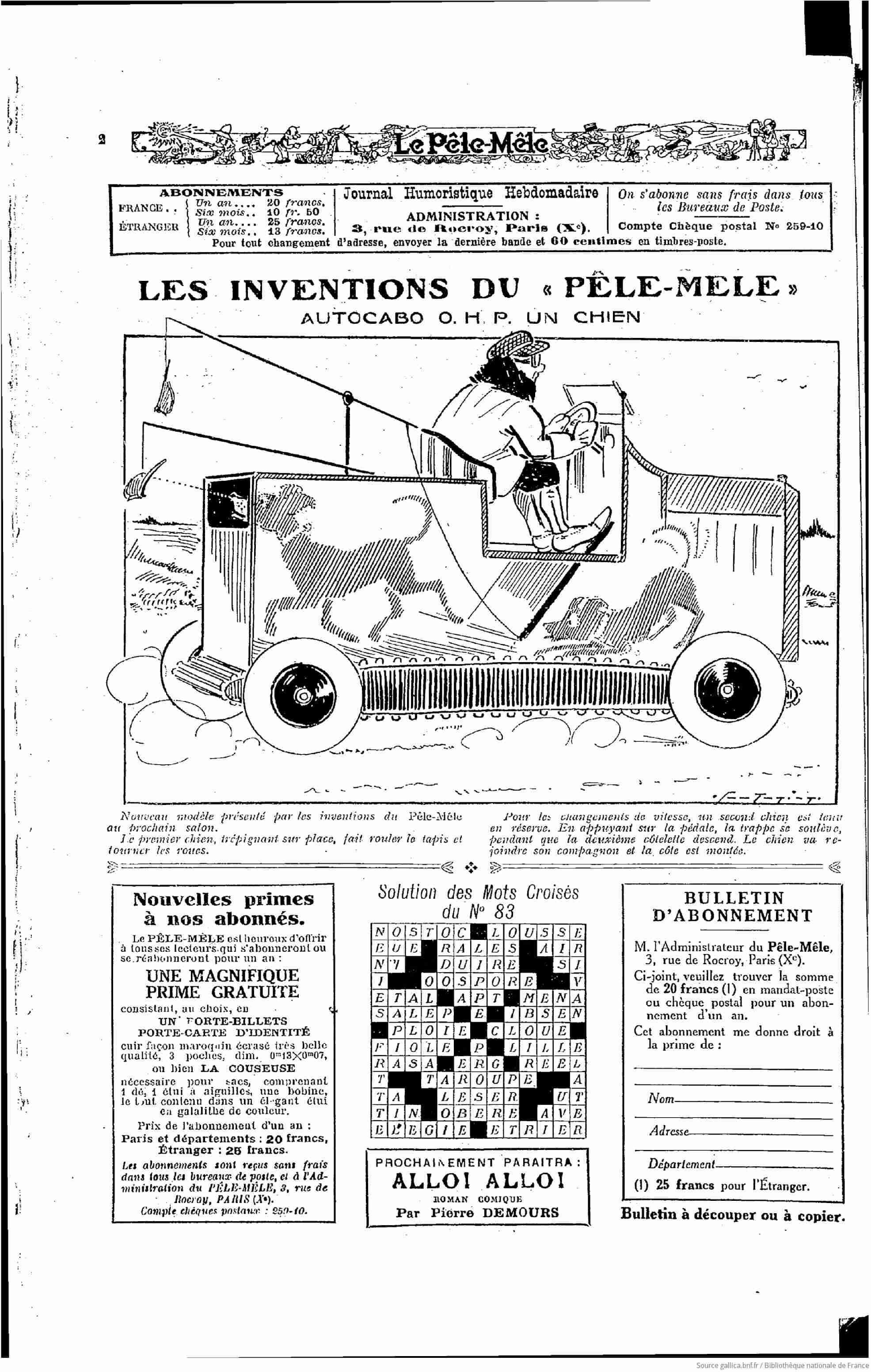 Le Pêle mêle 1925 09 27 Page deux