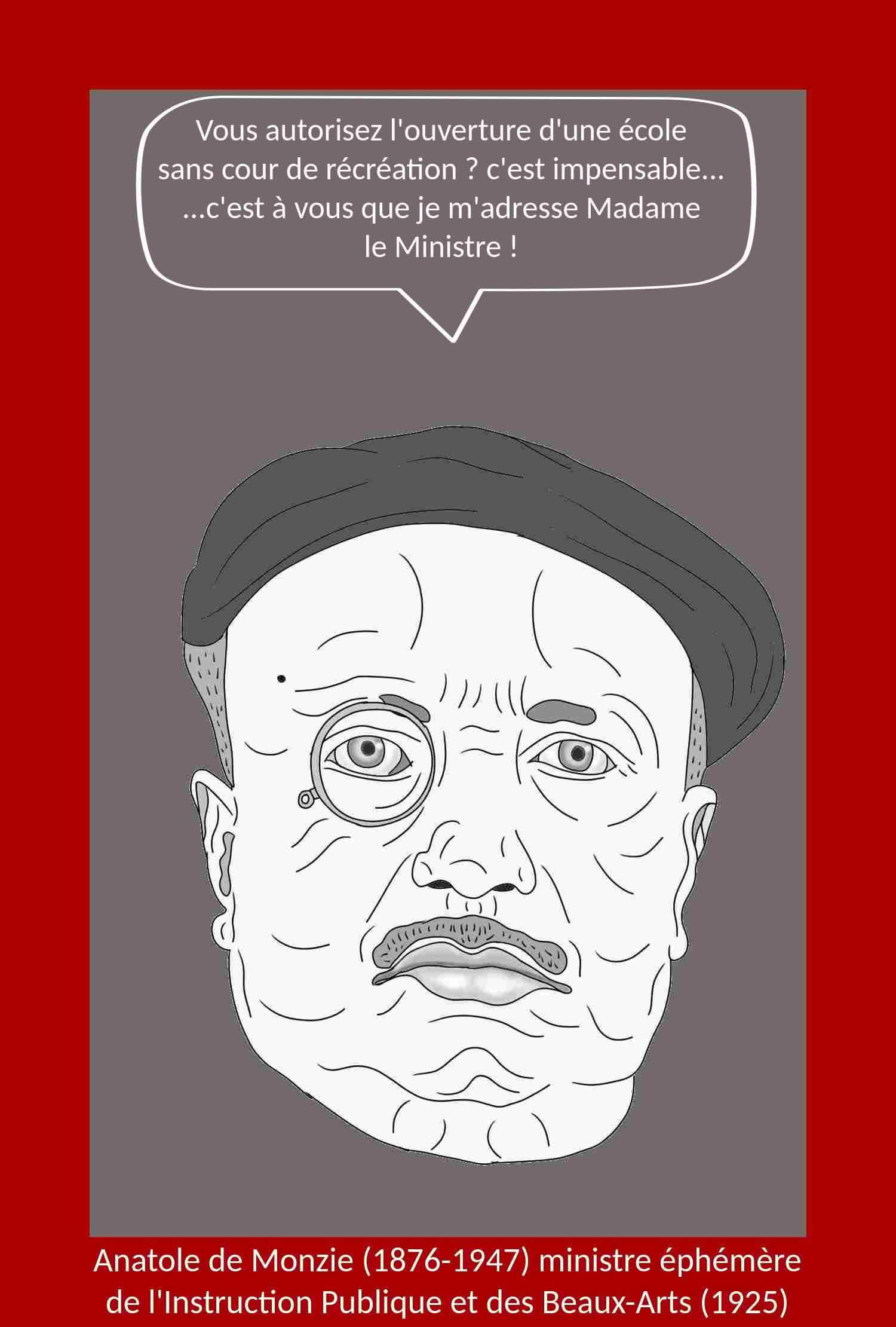 Anatole de Monzie ministre éphémère de l'Instruction Publique et des Beaux-Arts en 1925