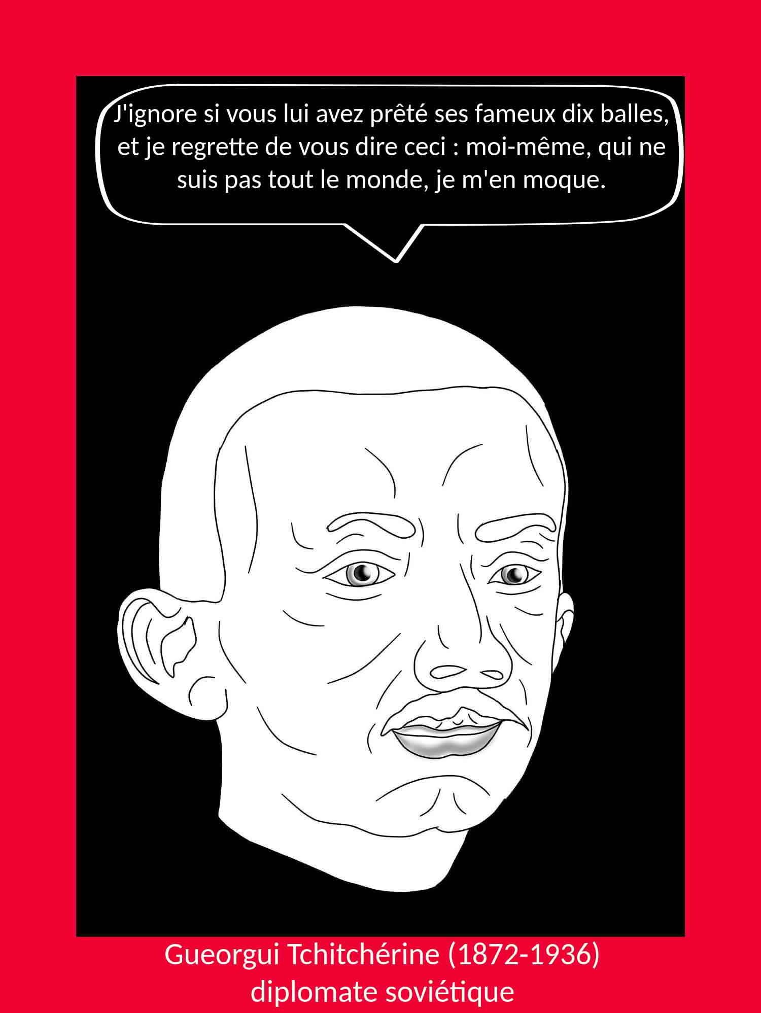 Gueorgui tchitchérine ministre soviétique des Affaire étrangères, diplomate