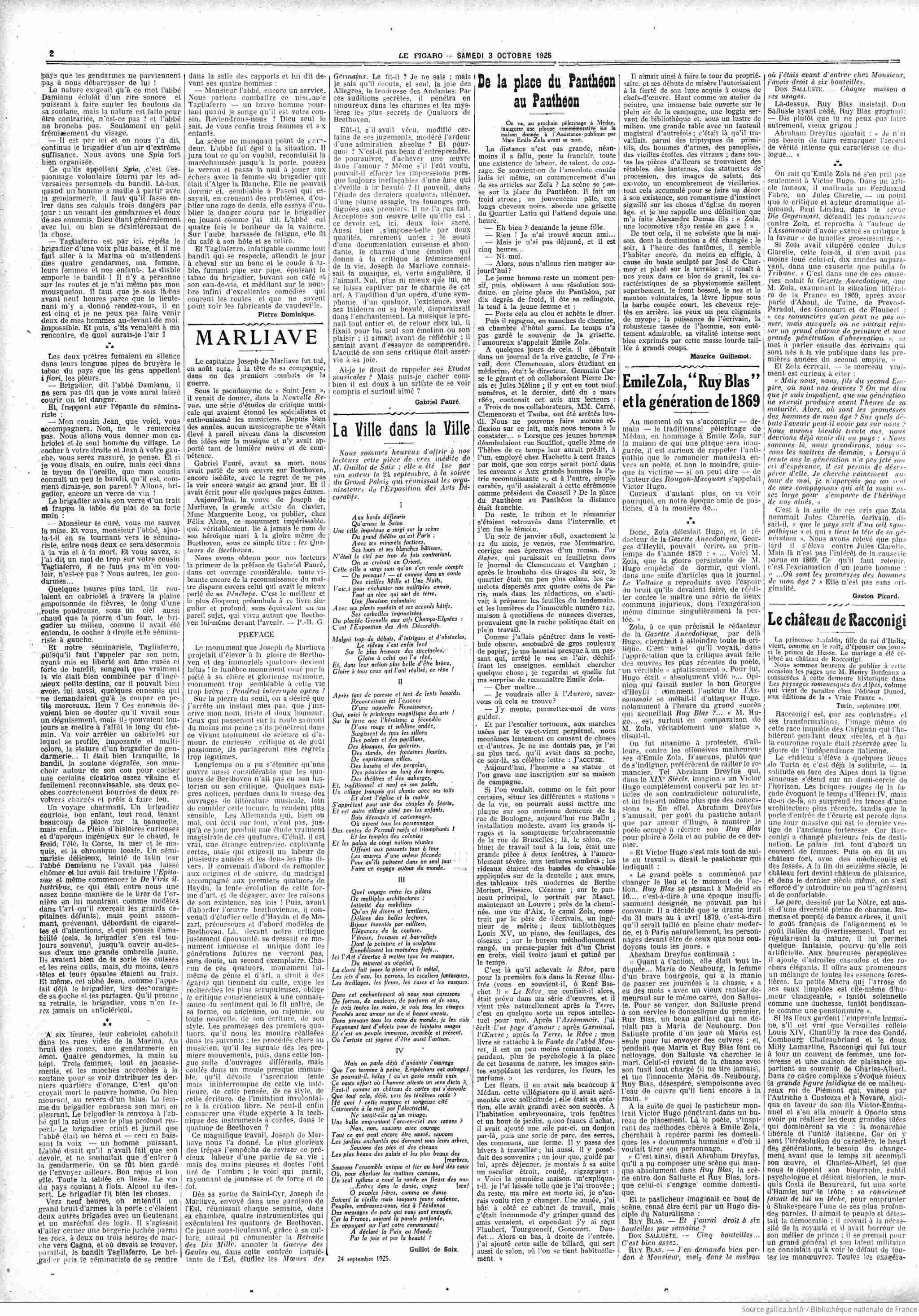 Le Figaro littéraire 1925 10 04 Page 2