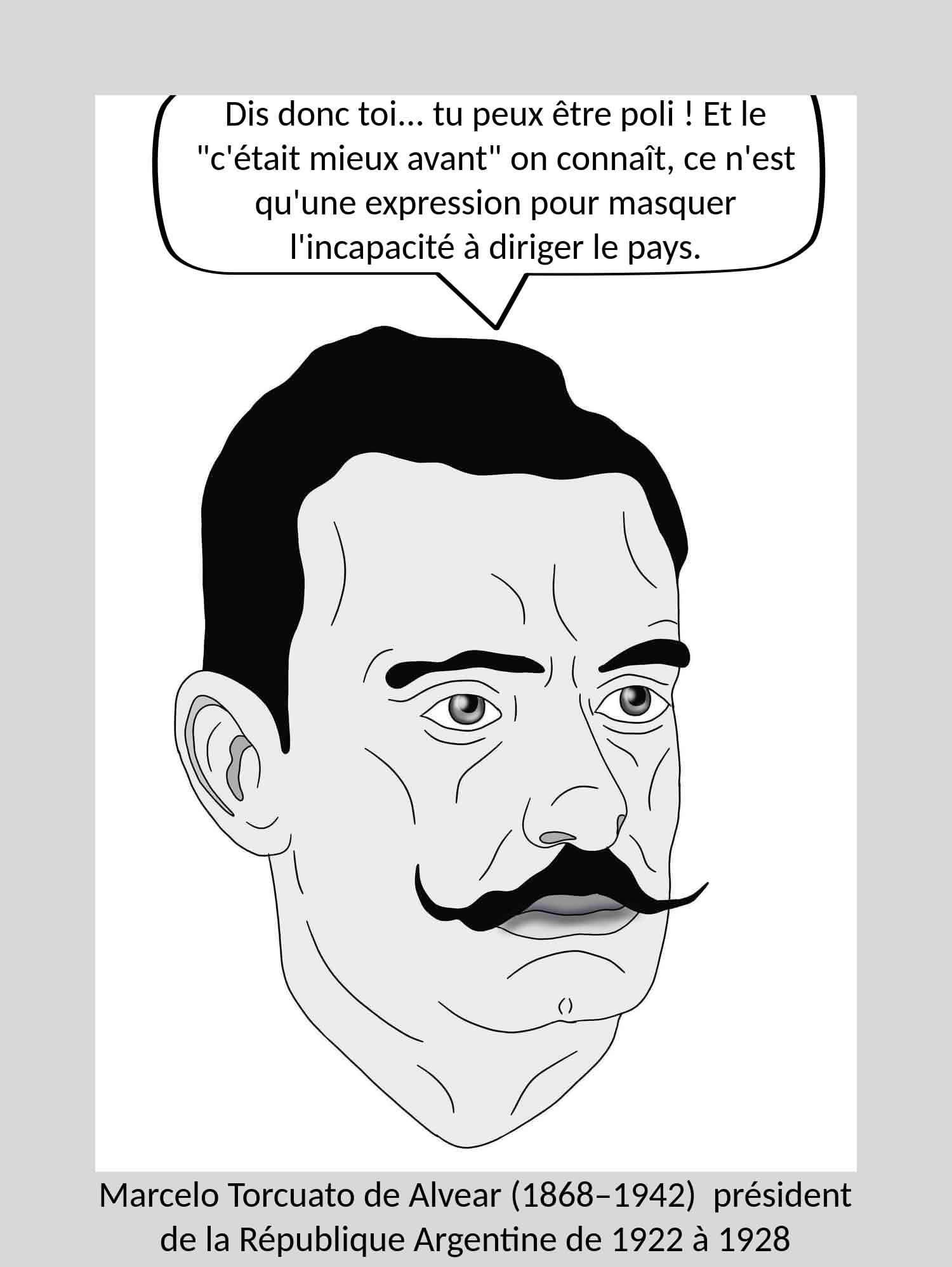 Marcello Torcuato de Alvear président Argentine 1922 1928