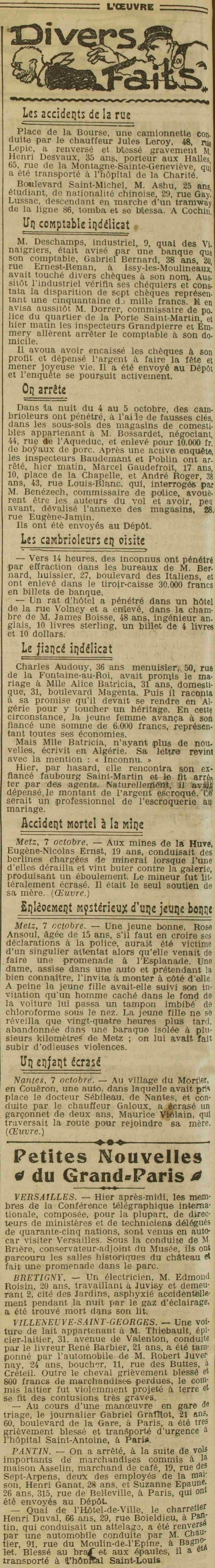 LOeuvre 1925 10 08 01 04 les faits divers