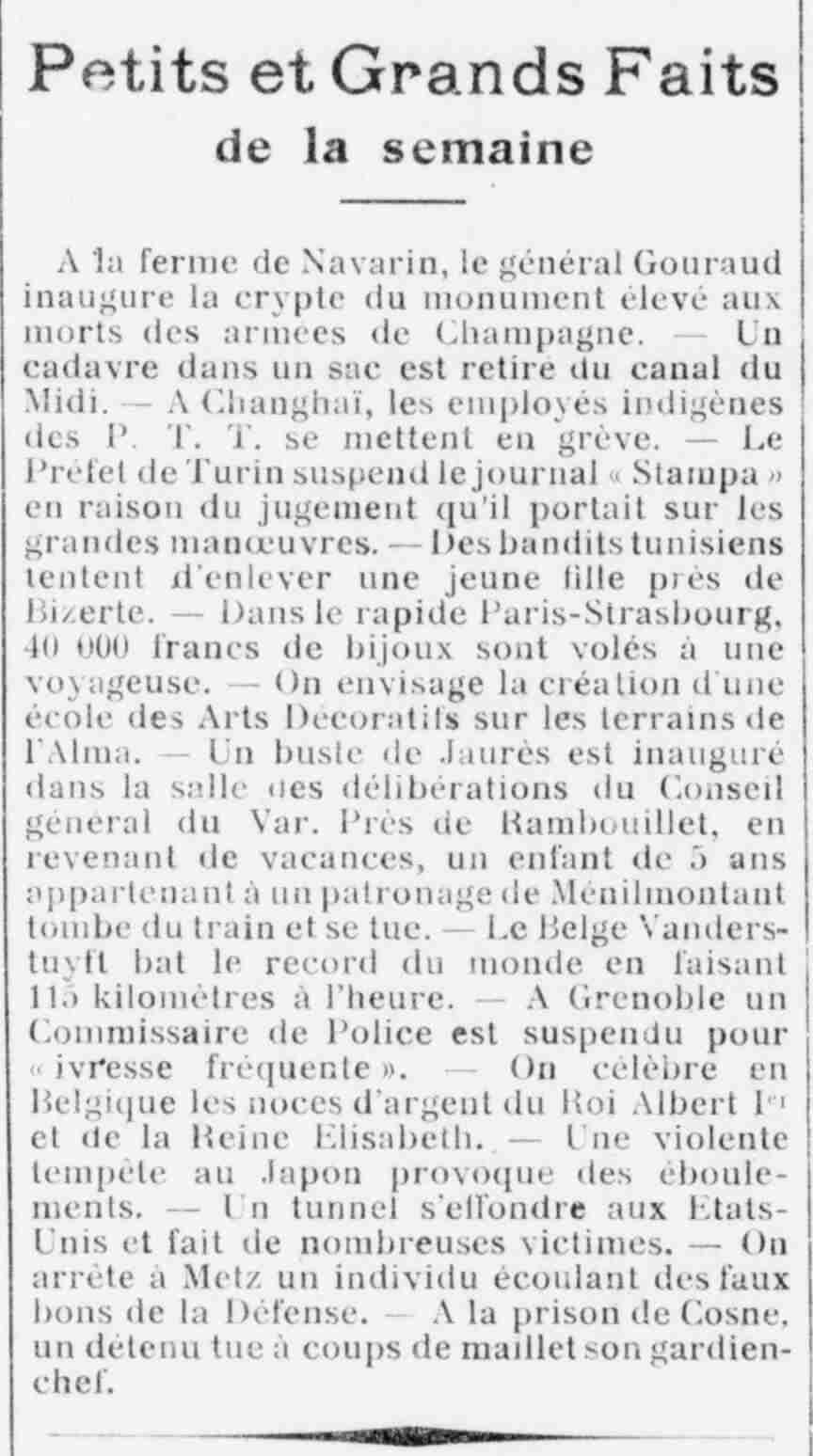 Le Funi 1925 10 11 02 petits et grands faits