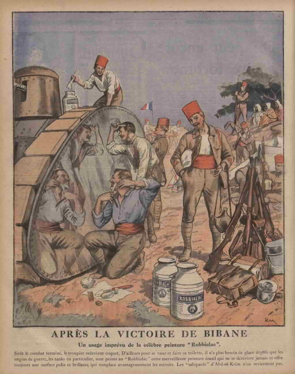Le Petit journal illustré 1925 10 18 après la victoire de Bibane