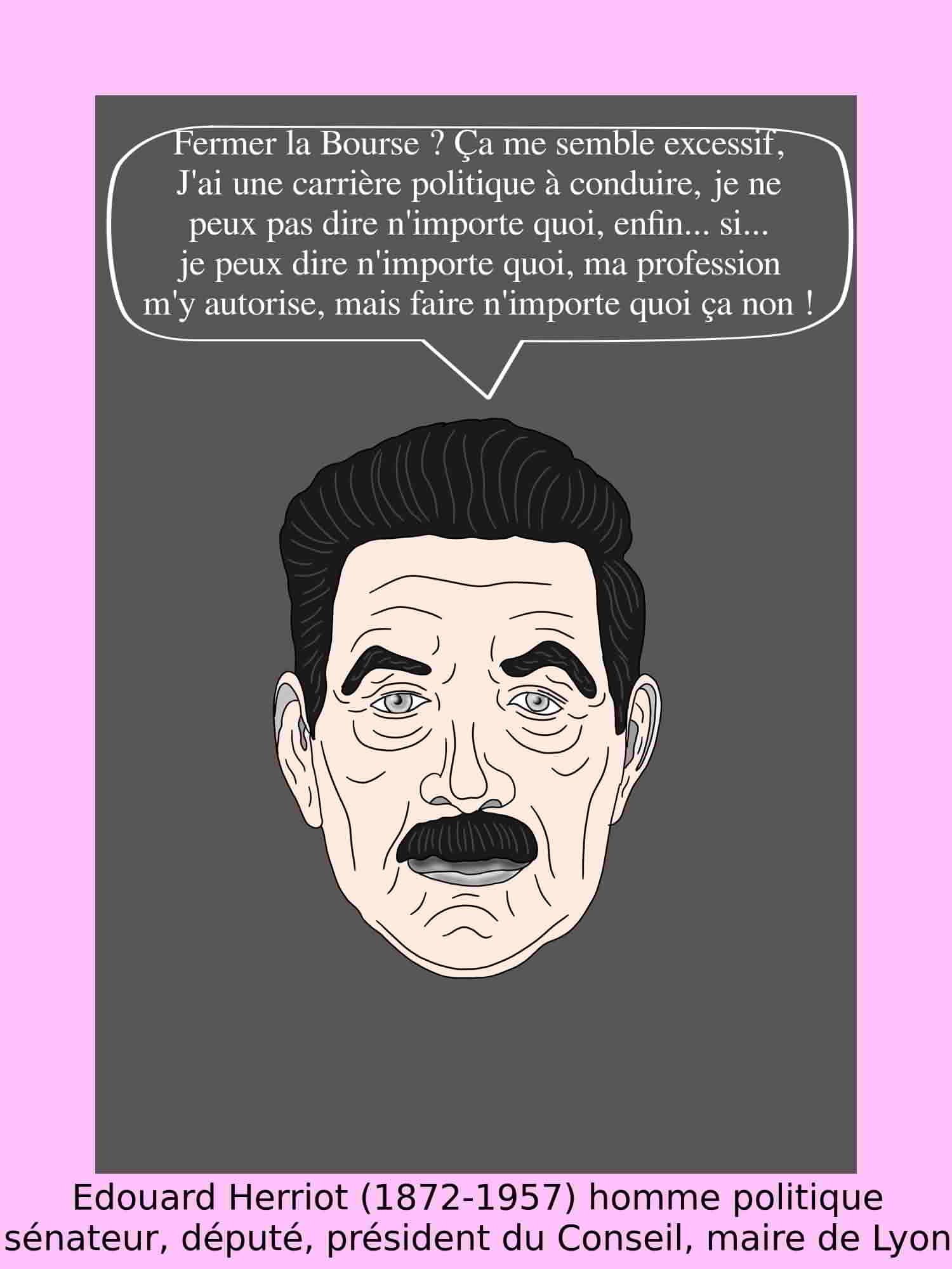 Edouard Herriot politique, député, sénateur, ministre président du Conseil et maire de Lyon