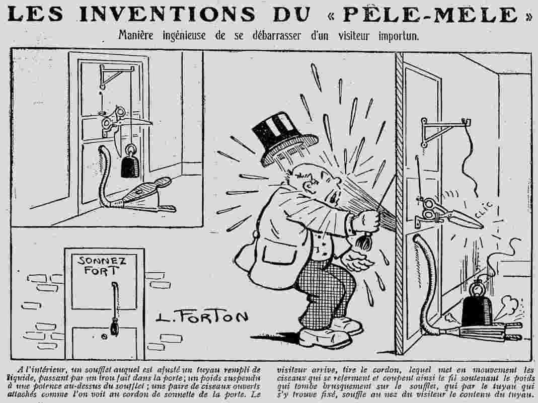 Le Pêle mêle 1925 011 08  l'invention du Pêle Mêle se débarasser d'un importun