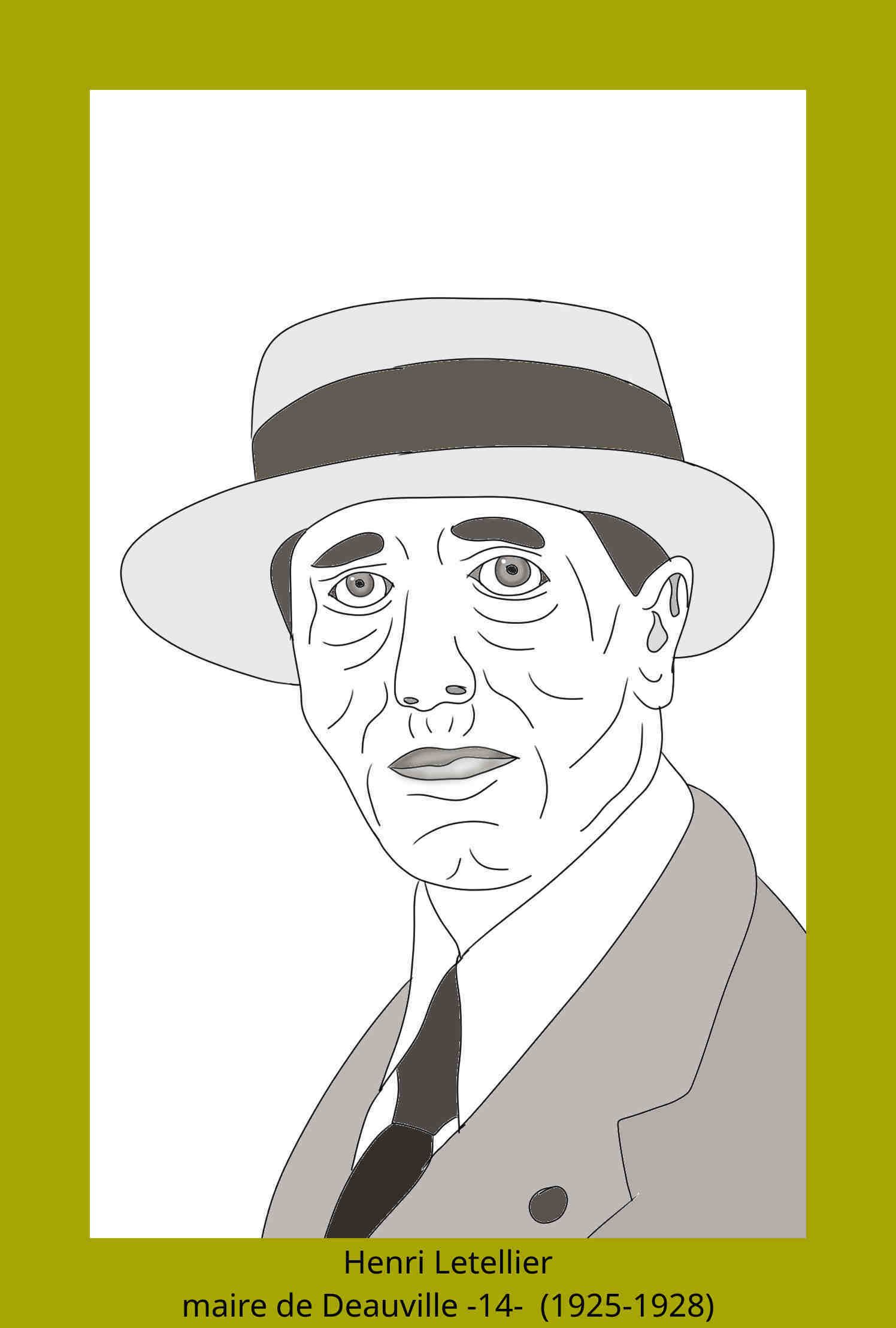 Henri Letellier maire de Deauville 1925