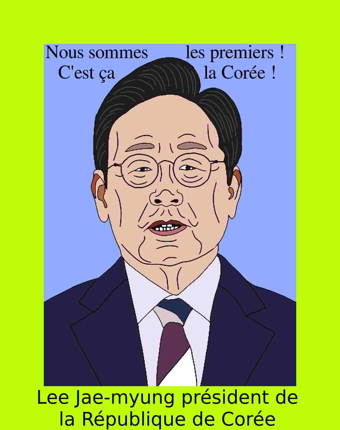 Lee Jae myung président de la République de Corée