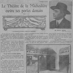 v Comoedia 1925 11 15 01 théâtre de la Michodière
