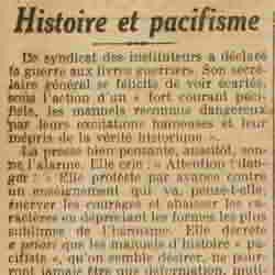 v LOeuvre 1925 11 15 histore et pacifisme