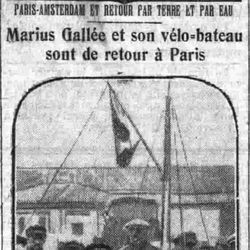 v Le Petit Parisien 1925 11 15  le bateau-vélo
