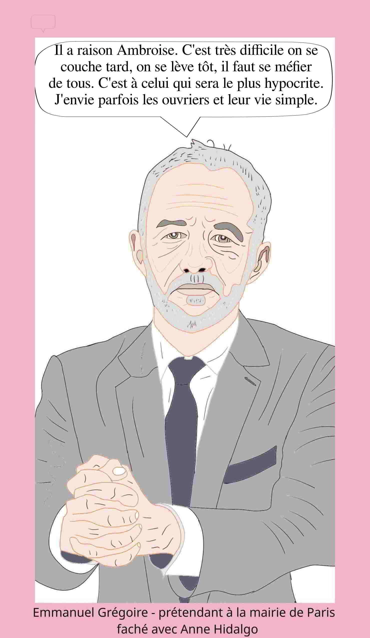 Emmanuel Grégoire prétendant à la mairie de Paris faché avec Anne Hidalgo 05