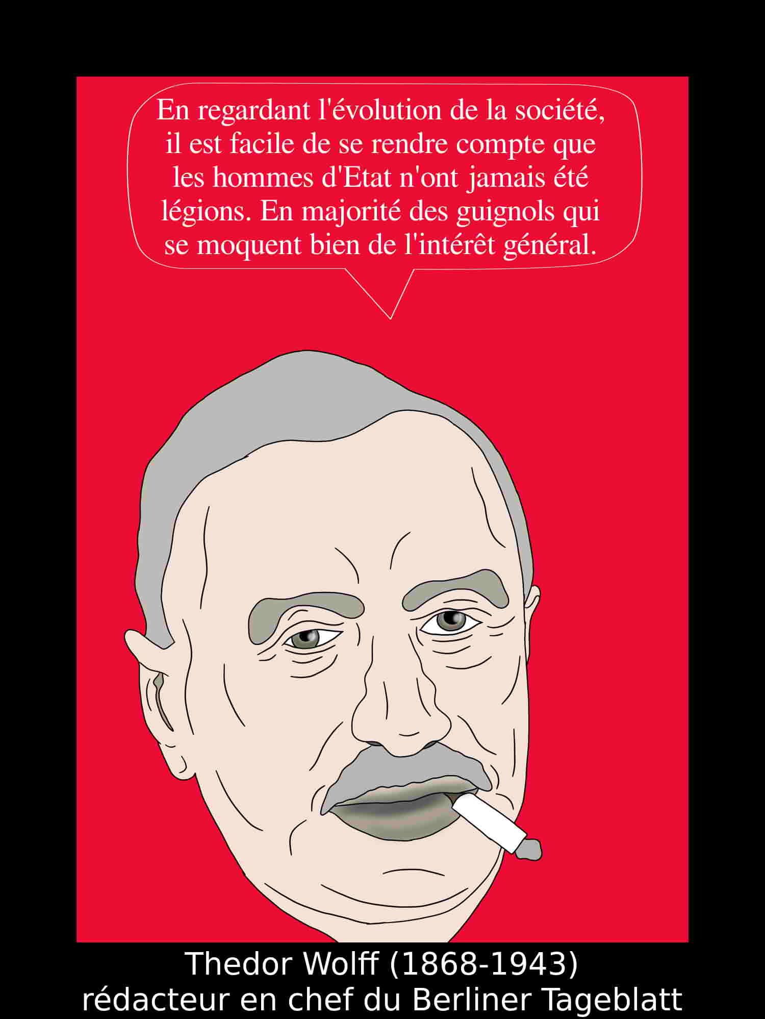 Theodor Wolff (1868-1943) rédacteur en chef du Berliner tageblat