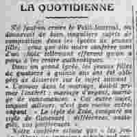 v La Presse 1925 11 22  sujets de composition, l'amour dans le mariage