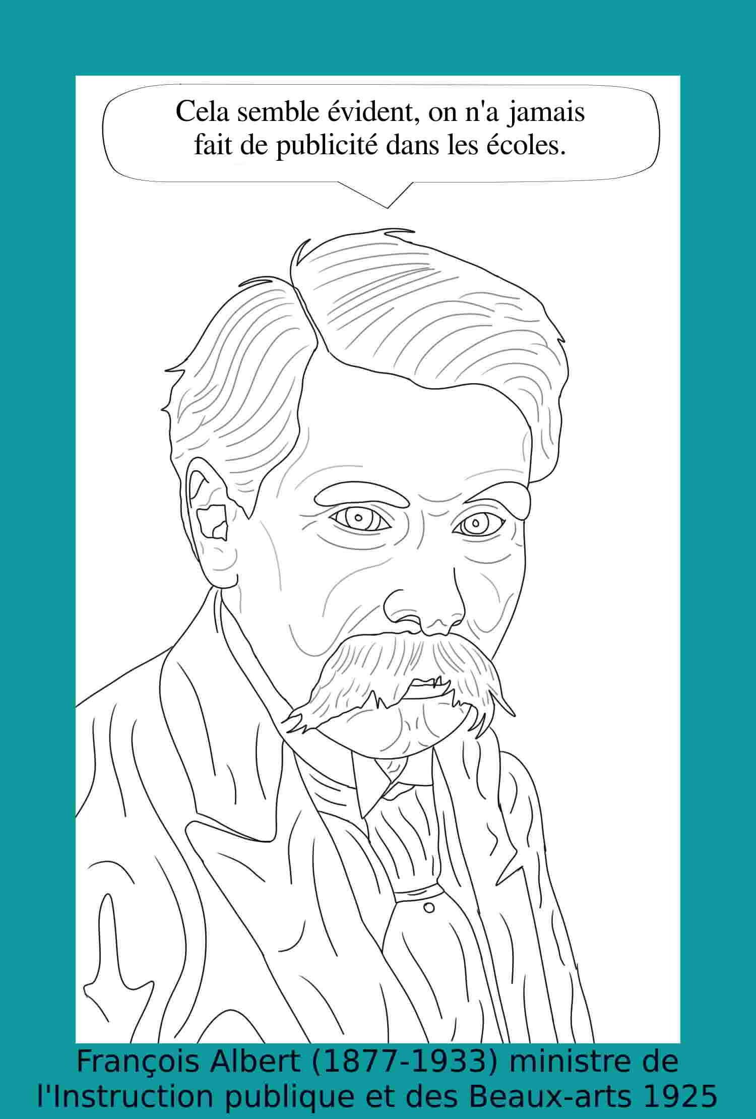 François Albert ministre de l'Instruction publique  1925