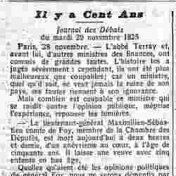 Journal des débats 1925 11 29 05 il y a cent ans 1825