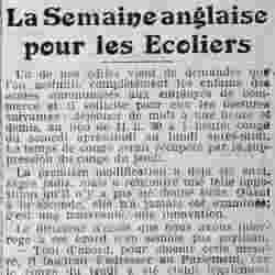 La Presse 1925 11 29 la semaine anglaise pour les écoliers