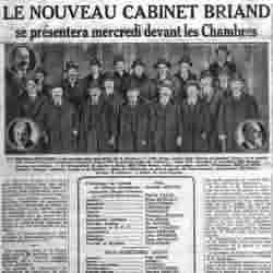 Le Petit Parisien 1925 11 29 01 le cabinet Briand