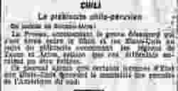 v Le Temps 1925 12 01 le plébescite Chilo-péruvien