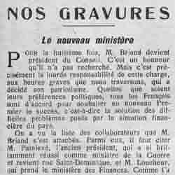 v Le Petit journal illustré 1925 12 06 02  nos gravures Aritide Briand