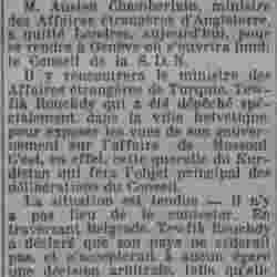 v Paris soir 1925 12 06 La question de Mossoul