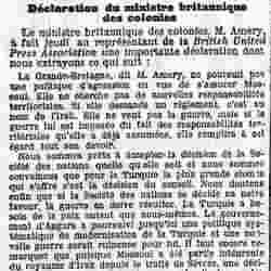 v Le Temps 1925 12 13 02 Mossoul déclaration de Amerie ministre des colinies