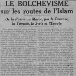 LHomme libre 1925 12 20 Le bolchevismE sur les routes de l'Islam