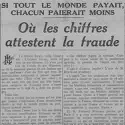 LHomme libre 1925 12 27 si tout le monde payait - La fraude fiscale, voilà l'ennemie