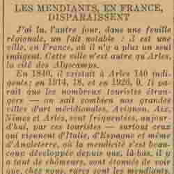 Excelsior 1926 01 03 les mendiants en France disparaissent