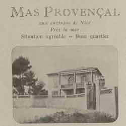  L'Éclaireur du dimanche 1926 01 03 Villas et mas à Nice ou à Cannes