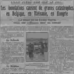 v Paris soir 1926 01 03 Inondations L'eau, fleau pire que le feu