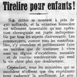  La Justice 1926 01 10 Le nouveau gouvernement n'offre que des expédients