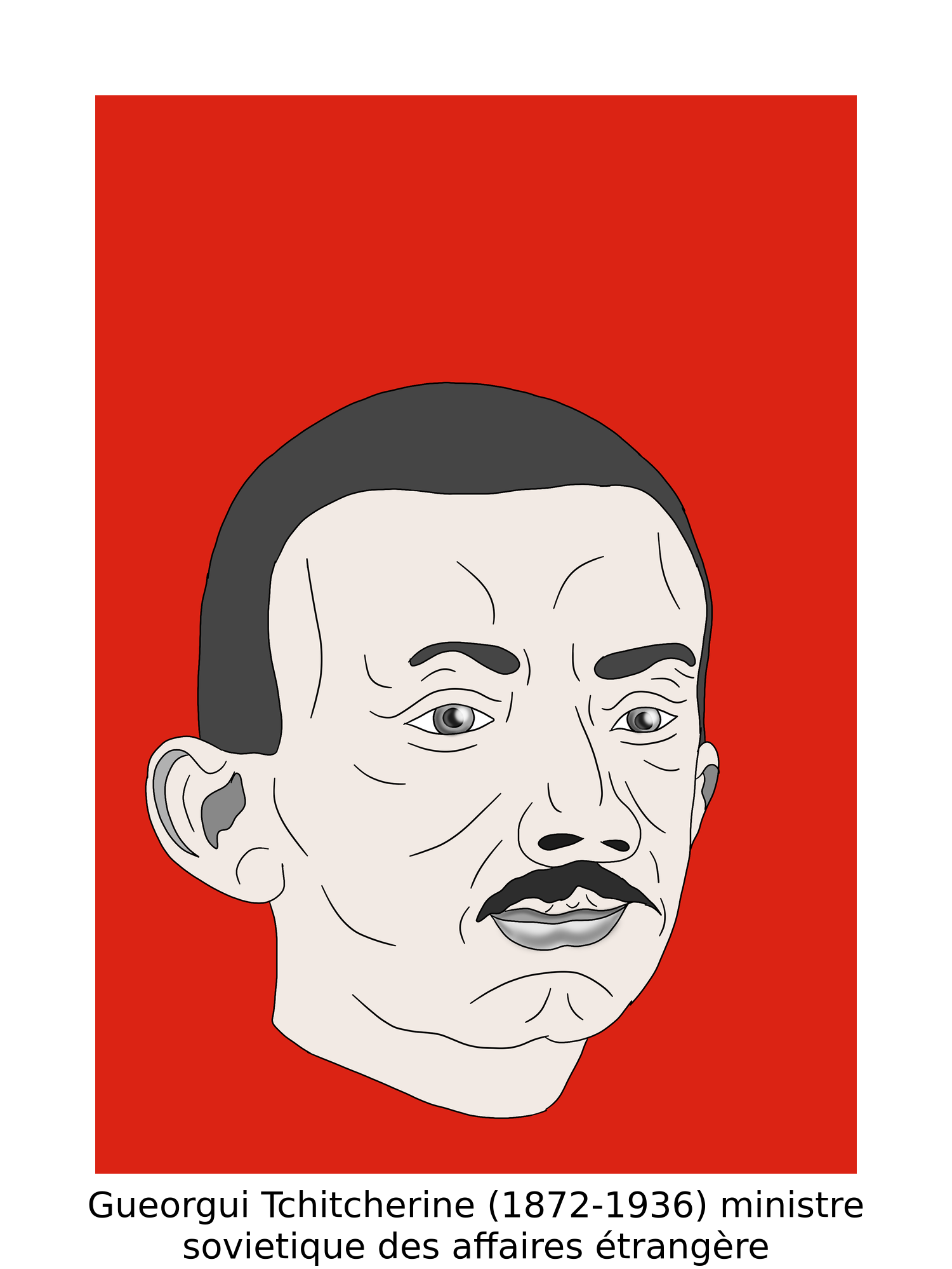 Gueorgui tchitchérine ministre soviétique des Affaire étrangères